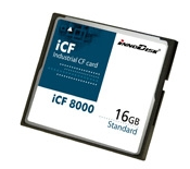 Твердотельный накопитель 16 Гбайт, формат CompactFlash, серия ICF8000, -40 +85С