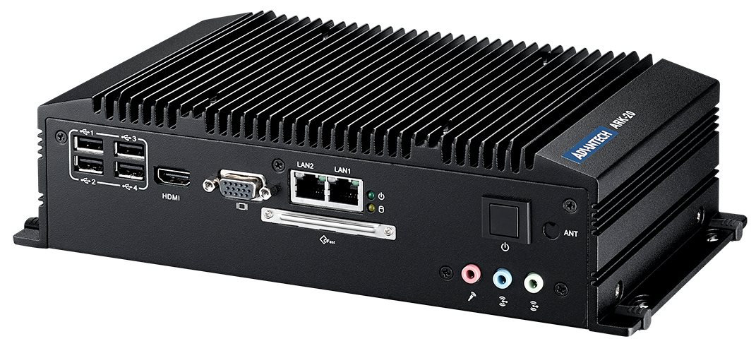 Встраиваемый компьютер ARK-20, ЦП Intel Atom D2550, 2x GbE, 6x USB 2.0, 4x COM, DIO, аудио, 1x mini PCIe, 1x CFast, 12-24В, ОЗУ 2ГБ, НЖМД 500ГБ