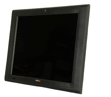 Промышленный LCD монитор для информационных систем, диагональ 19", яркость 350кд/м2, динамики 2 x 3W, 1GB CF, адаптер питания 60W, черный