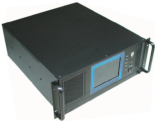4U корпус для промышленного компьютера/сервера с жидкокристаллическим дисплеем и устройством ввода