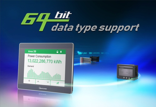 HMI Weintek серии cMT поддерживает 64-битный тип данных
