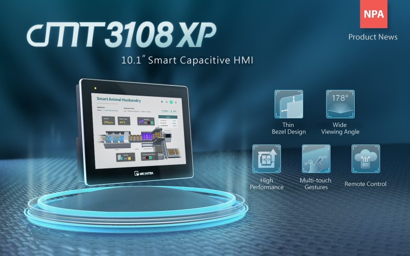 cMT3108XP — новая панель оператора во флагманской серии cMTx от Weintek