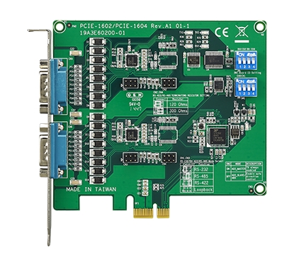 Двухпортовая плата интерфейсов RS-232