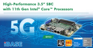 IBASE выпустила новый высокопроизводительный 3,5-дюймовый SBC с процессорами Intel Core 11-го поколения