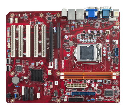 Промышленная материнская плата формата ATX на базе чипсета H61 с поддержкой процессоров Ivy Bridge