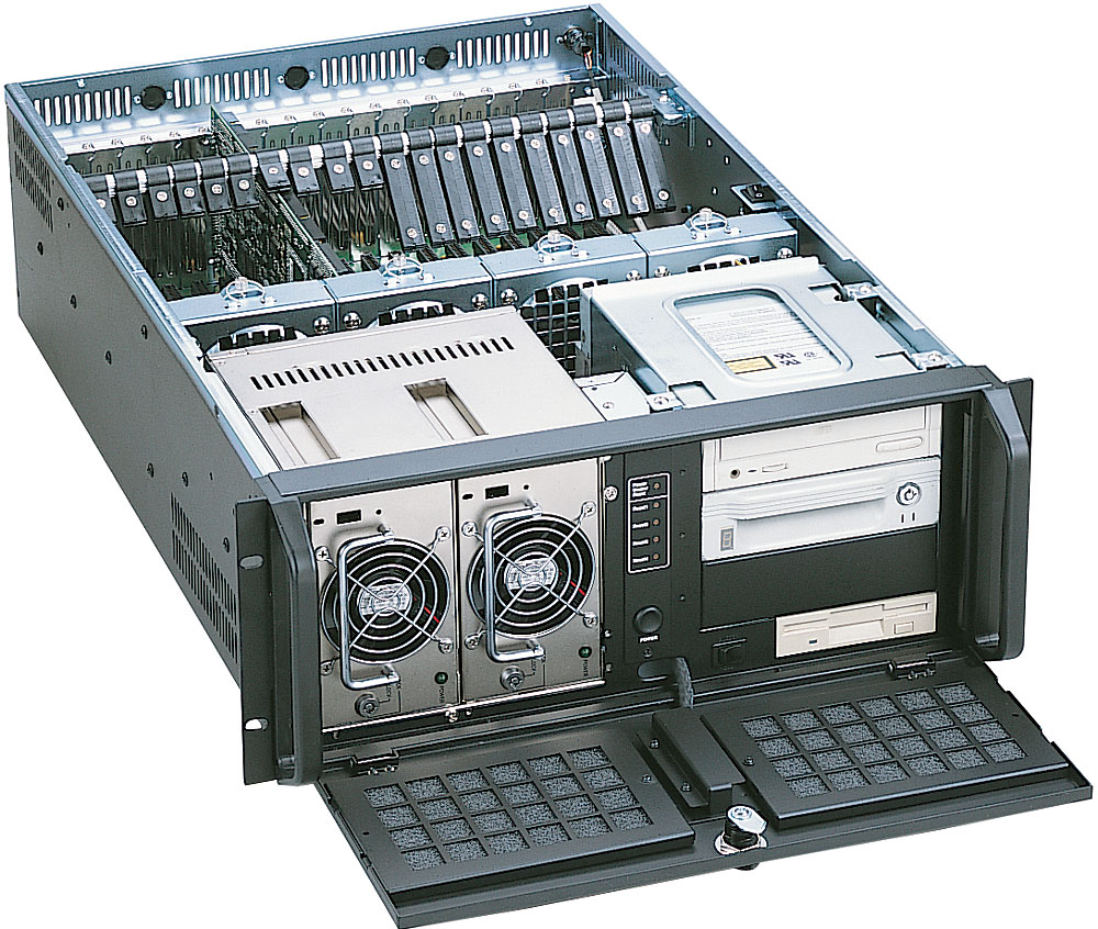 4U корпус повышенной функциональности для промышленного компьютера/сервера с большим количеством слотов расширения