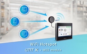 Панели оператора Weintek новой серии cMTx с установленным модулем M02 могут работать как точка доступа Wi-Fi