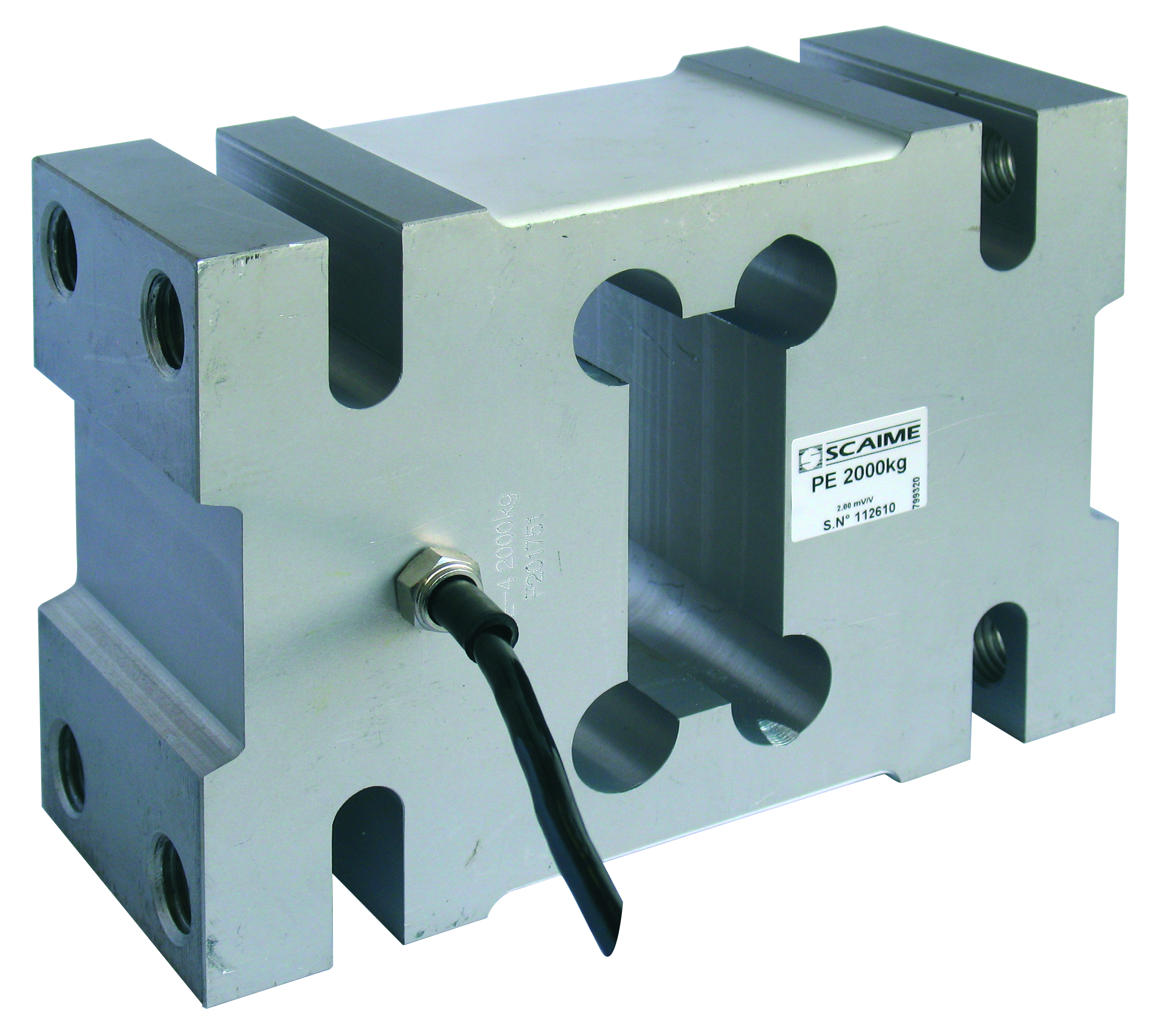 Одноточечные датчики из анодированного алюминия, номинал до 2000 кг, для платформ до 800 х 1000 мм и подвесных бункеров, IP67