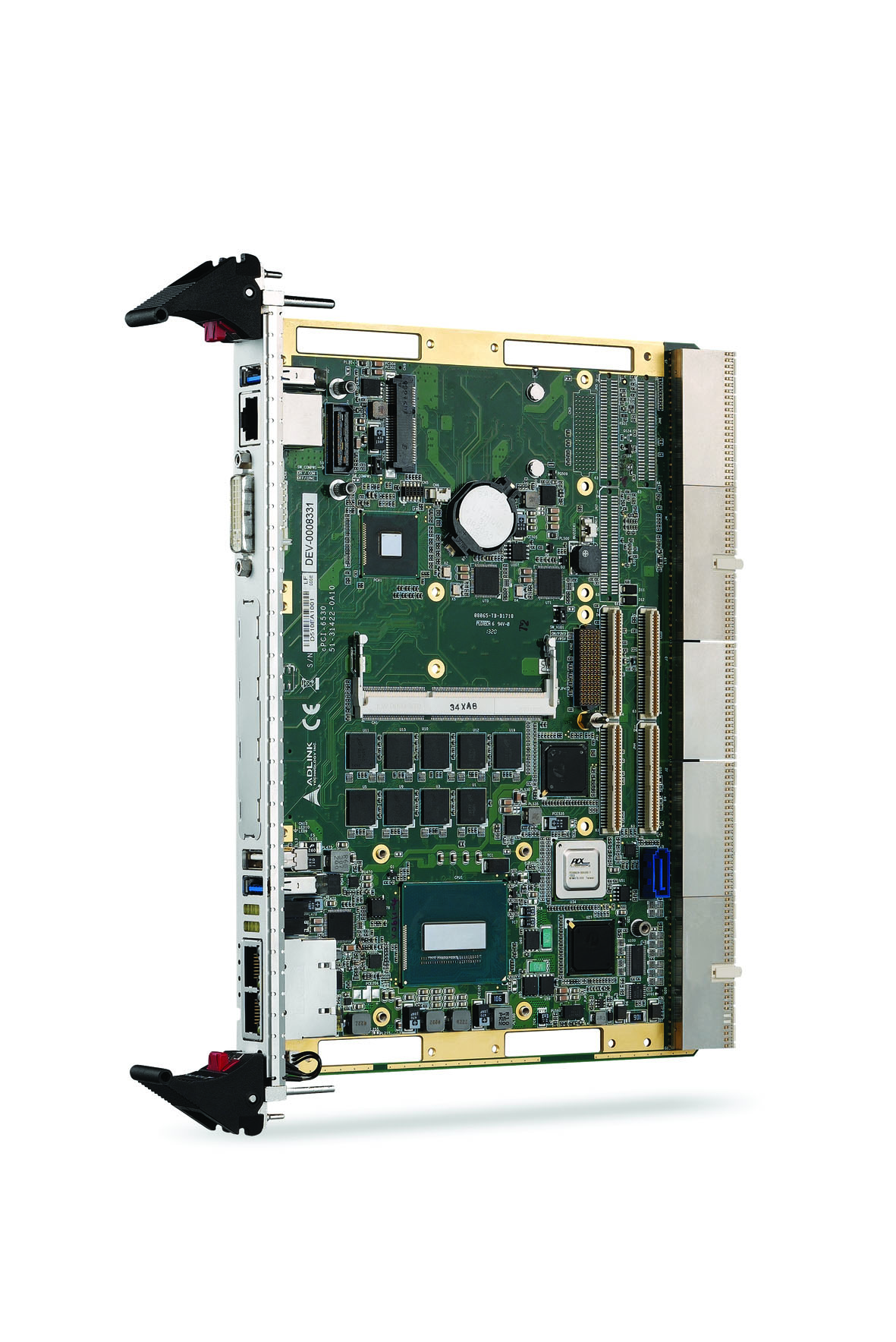 6U CompactPCI процессорный модуль с Intel Core i7 4-поколения и двумя PMC/XMC