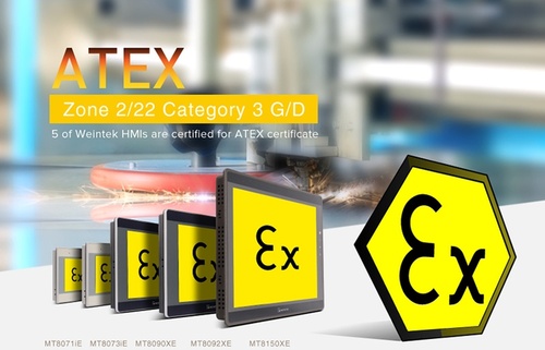 Сертифицированы по стандарту ATEX: новые операторские панели для взрывоопасных помещений от Weintek Сертифицированы по стандарту ATEX: новые операторские панели для взрывоопасных помещений от Weintek