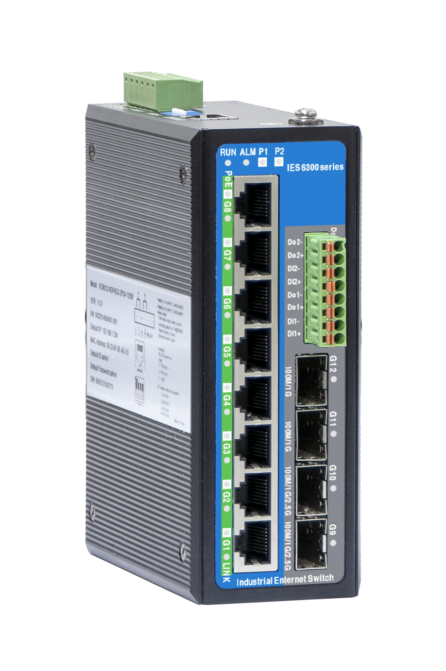 Управляемые коммутаторы (DIN rail)