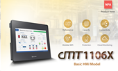 Компания Weintek анонсировала выпуск базовой модели панели оператора АСУ ТП cMT1106X из новой серии высокопроизводительных устройств