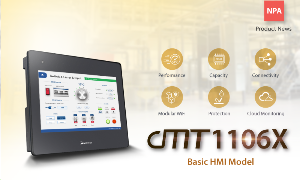 Компания Weintek анонсировала выпуск базовой модели панели оператора АСУ ТП cMT1106X из новой серии высокопроизводительных устройств Компания Weintek анонсировала выпуск базовой модели панели оператора АСУ ТП cMT1106X из новой серии высокопроизводительных устройств